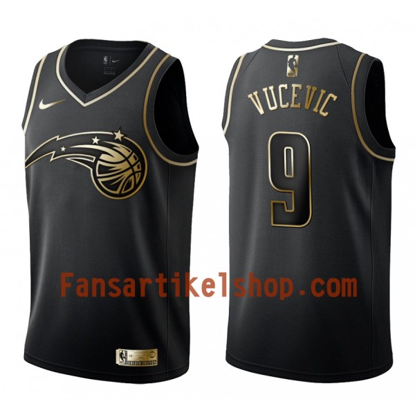 NBA Orlando Magic Trikot Nikola Vucevic 9 Nike Schwarz Golden Edition Swingman - Herren NBA Orlando Magic Trikot Nikola Vucevic 9 Nike Schwarz Golden Edition Swingman - Herren